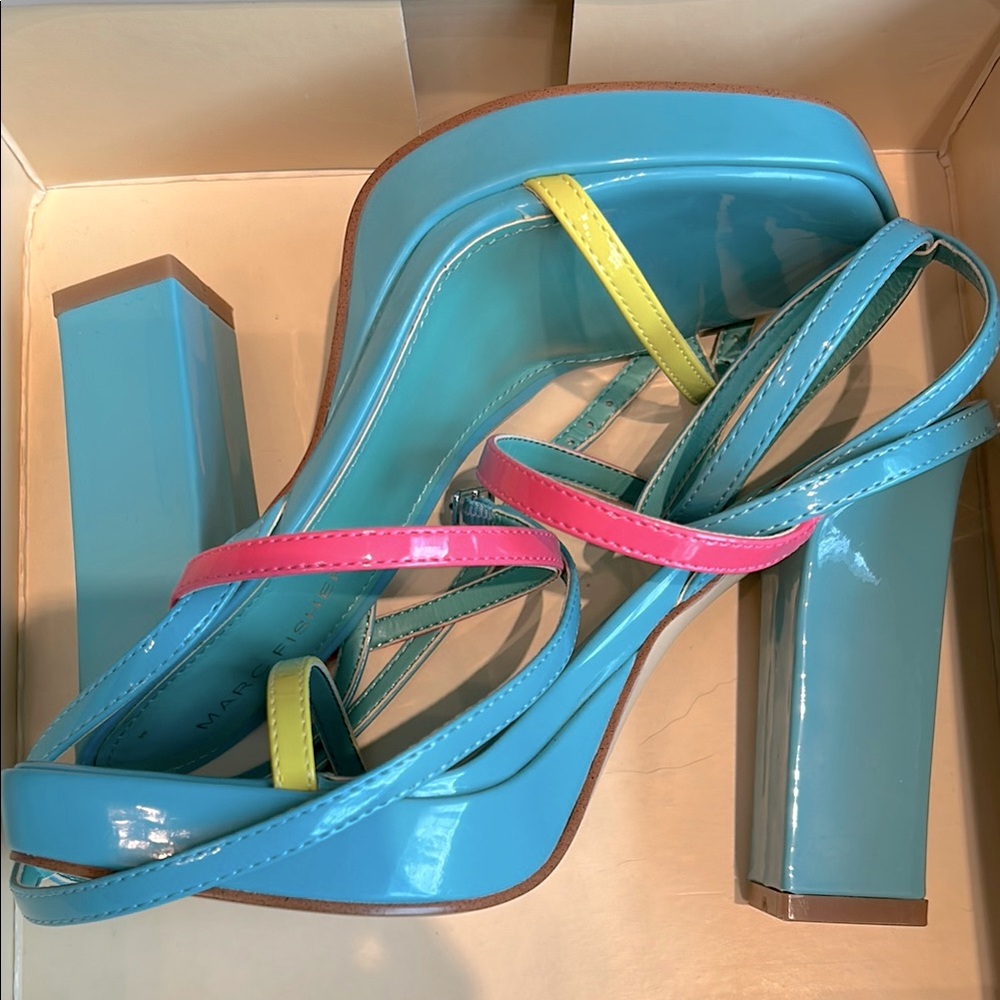 Colorful Strappy Women's Heels